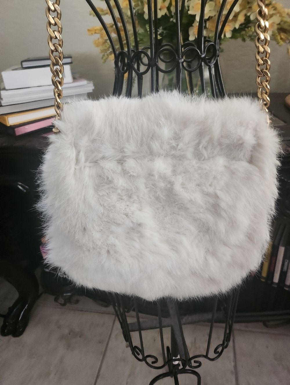 Juicy Couture vintage REAL Rabbit Fur crossbody bag - Picture 8 of 9